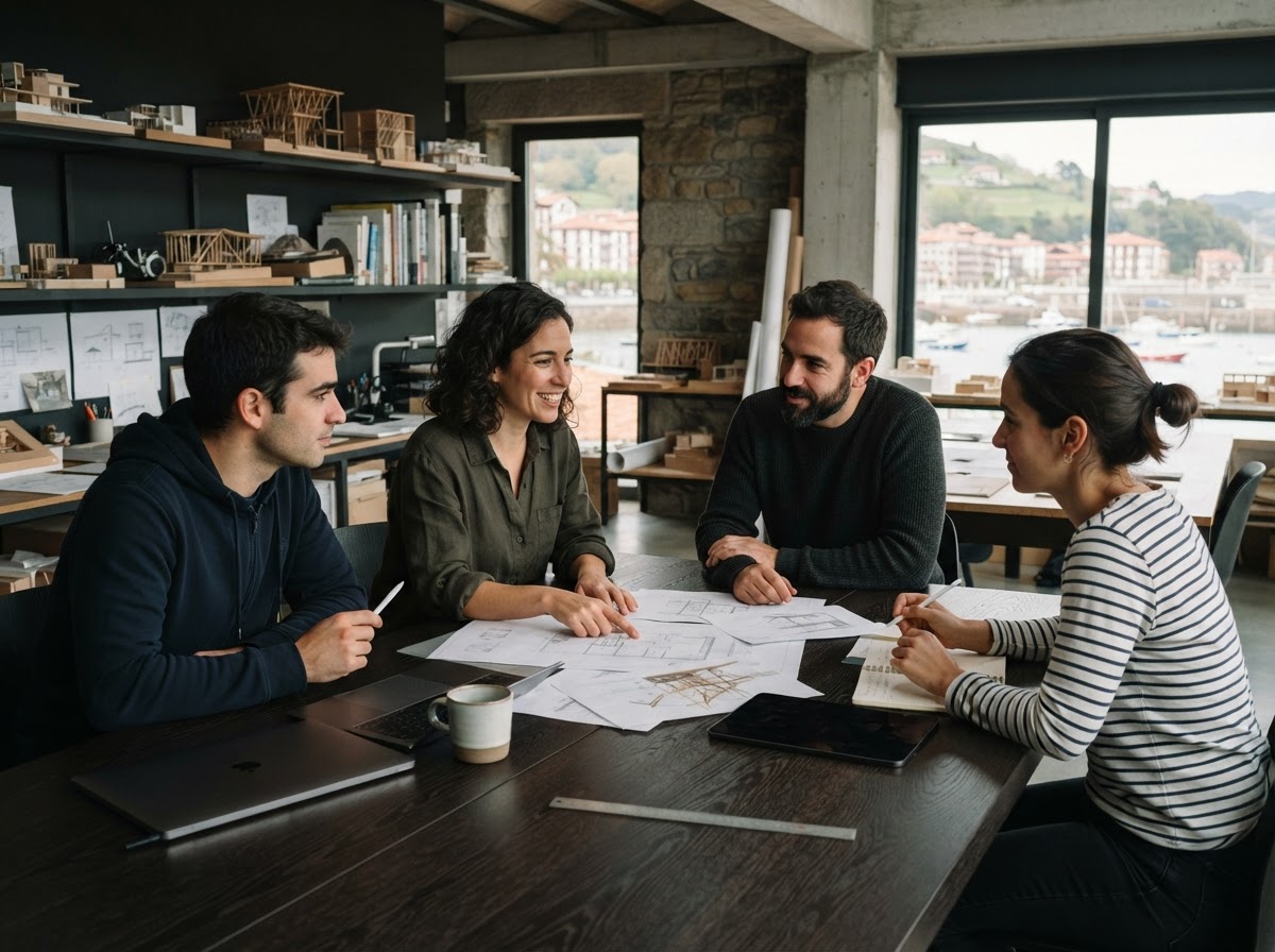 Brisa Capitorio, equipo técnico analizando modelos de datos financieros